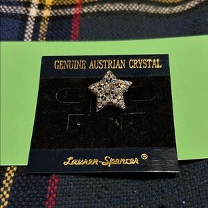 Star Brooch with Austrian Crystals